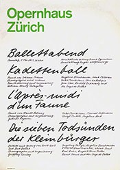 Müller-Brockmann & Co. - Ballettabend - Opernhaus Zürich