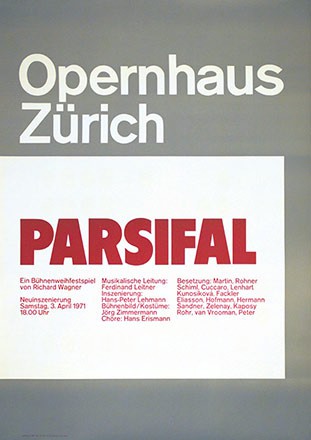 Müller-Brockmann & Co. - Parsifal - Opernhaus Zürich