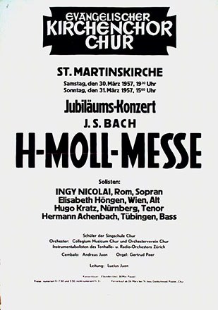 Anonym - H-Moll Messe Chur