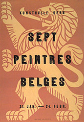 Anonym - Sept peintres Belges