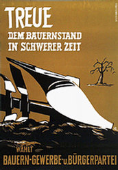 Monogramm Pa - Bauern-,Gewerbe- und Bürgerpartei (BGB)