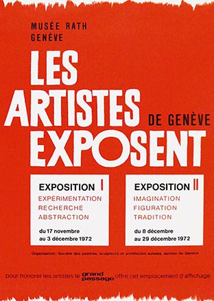 du Bois D. - Les artistes exposent de Genève