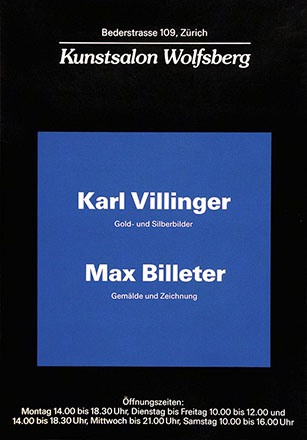 Anonym - Karl Villinger - Max Billeter