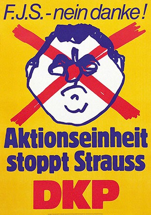Anonym - Aktionseinheit stoppt Strauss - DKP