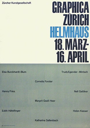 Diethelm Walter  - Graphica Zürich