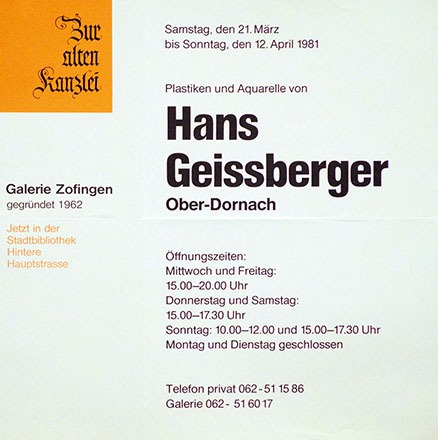 Anonym - Hans Geissberger Ober-Dornach