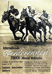 Anonym - Internationale Pferderennen Zürich