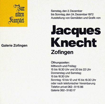 Anonym - Jacques Knecht Zofingen