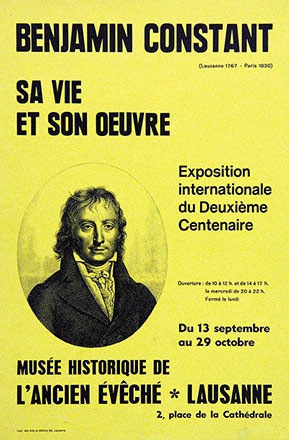 Anonym - Benjamin Constant sa vie et son oeuvre