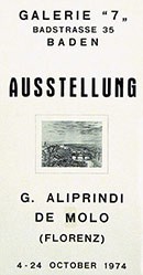 Anonym - Ausstellung G. Aliprindi de Molo