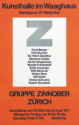 Anonym - Gruppe Zinnober Zürich