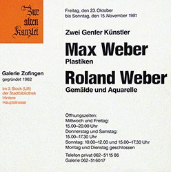 Anonym - Max Weber / Roland Weber