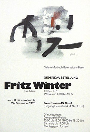 Anonym - Fritz Winter Gedenkausstellung