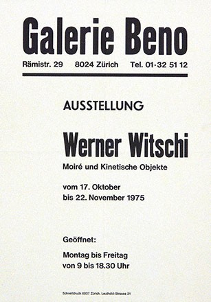 Anonym - Werner Witschi - Galerie Beno
