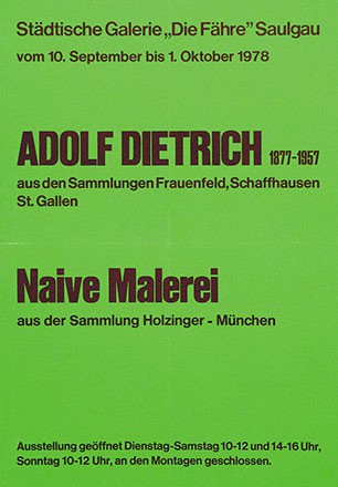 Anonym - Adolf Dietrich - Naive Malerei