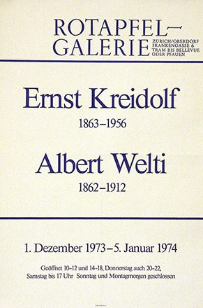 Anonym - Ernst Kreidolf / Albert Welti