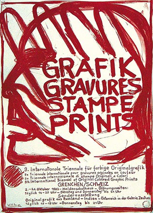 Monogramm W.O.L. - Grafik Gravures Stampe Prints