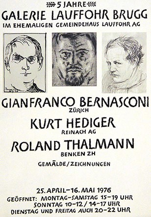Anonym - Gian Franco Bernasconi, Kurt Hediger,   Roland Tha