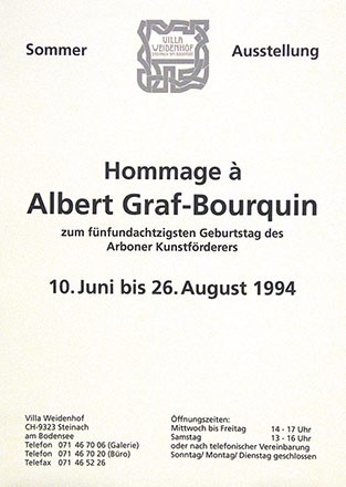 Anonym - Hommage a Albert Graf-Bourquin