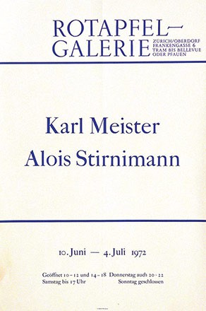 Anonym - Karl Meister / Alois Stirnimann