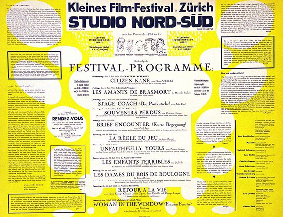 Anonym - Kleines Film-Festival Zürich