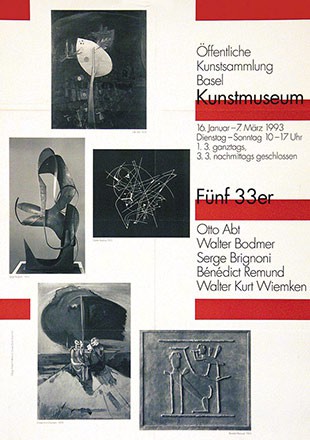 Hiltbrand Robert - Fünf 33er - Kunstmuseum Basel