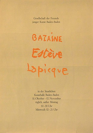 Anonym - Bazaine / Estève / Lapicque